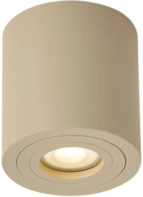 QAZQA Moderner Deckenstrahler Capa in Taupe, runde LED-Deckenleuchte mit GU10 Fassung, dimmbar, IP44 geschützt für Badezimmer und Wohnzimmer - Bild 1
