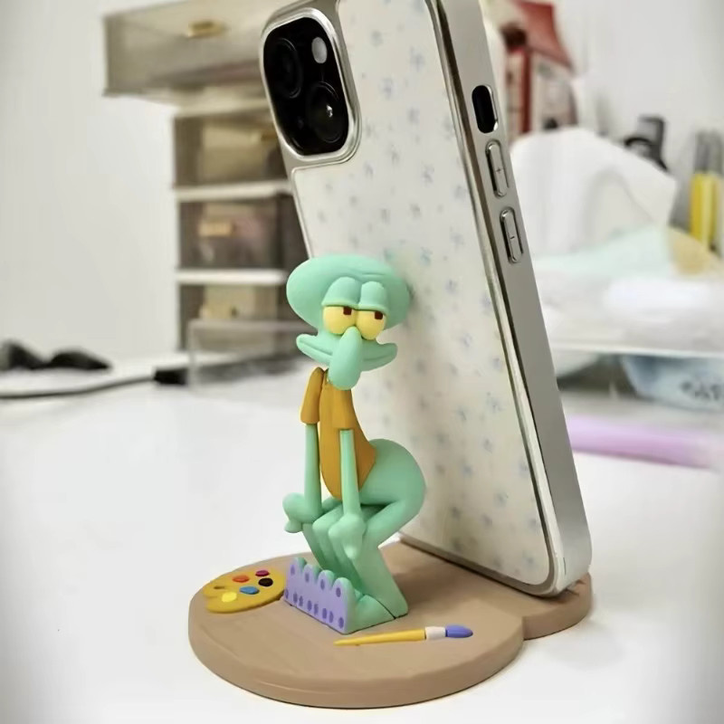 KKV SpongeBob Thaddäus Magnetischer Handyhalter, Zahnbürstenständer, Cartoon-Deko-Accessoires - Bild 3