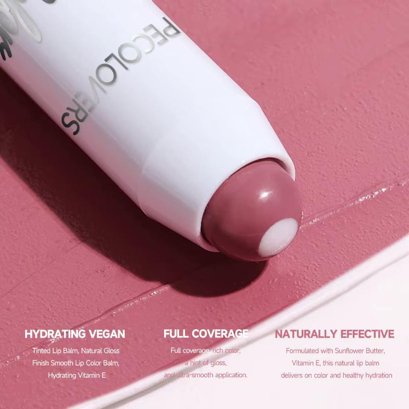 PECOLOVERS Lippenstift für Damen, wasserfest, natürlich - Bild 5