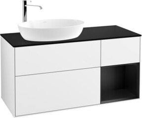 V&B Waschtischunterschrank Finion mit Wandbeleuchtung, Farbe Weiß lackiert, B/T/H: 120 x 50,1 x 60,3 cm - Bild 1