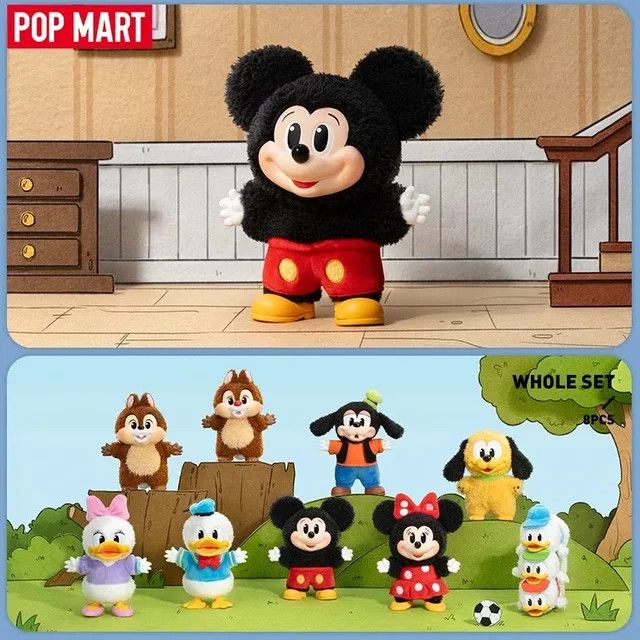 POP MART Mickey Family Cute Together Schlüsselanhänger Blind Box Serie mit niedlicher Anime-Figur als Desktop-Ornament - Bild 1