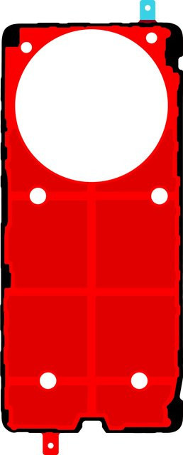 Honor Magic V6 Batteriedeckelkleber Service Pack in Rot - Bild 1