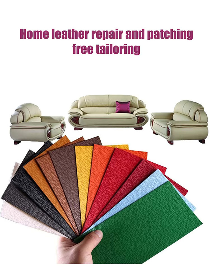 Selbstklebendes Leder-Reparaturpflasterband in Multicolour, 20 x 10 cm für Sofa, Autositz und Taschen - Bild 7