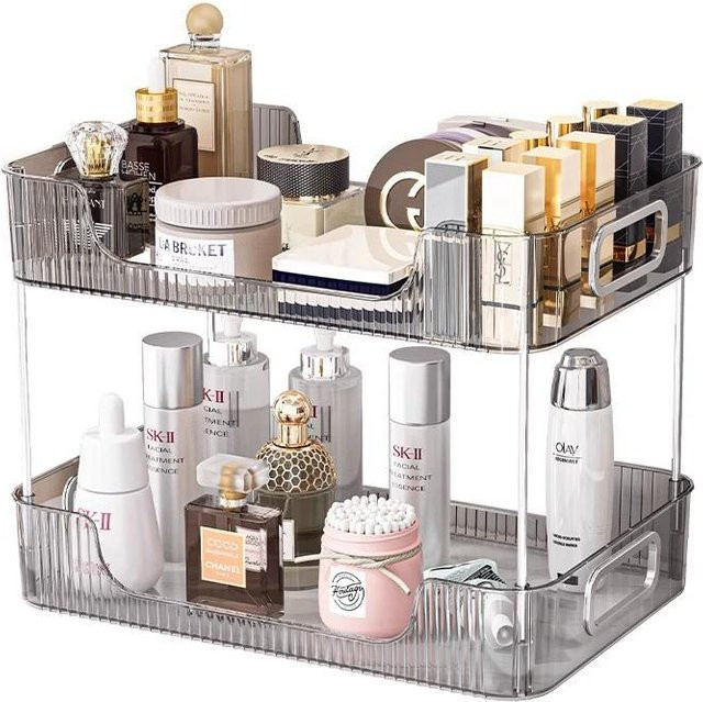 World-class Emporium Schreibtisch-Make-up-Organizer in Transparent als Aufbewahrungsregal für Kosmetika und Parfums - Bild 1