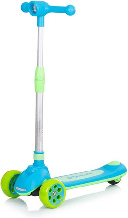 Chipolino Kinderroller Orbit 3 in Blau mit LED-Rädern, Bremse und höhenverstellbarem Lenker, klappbar