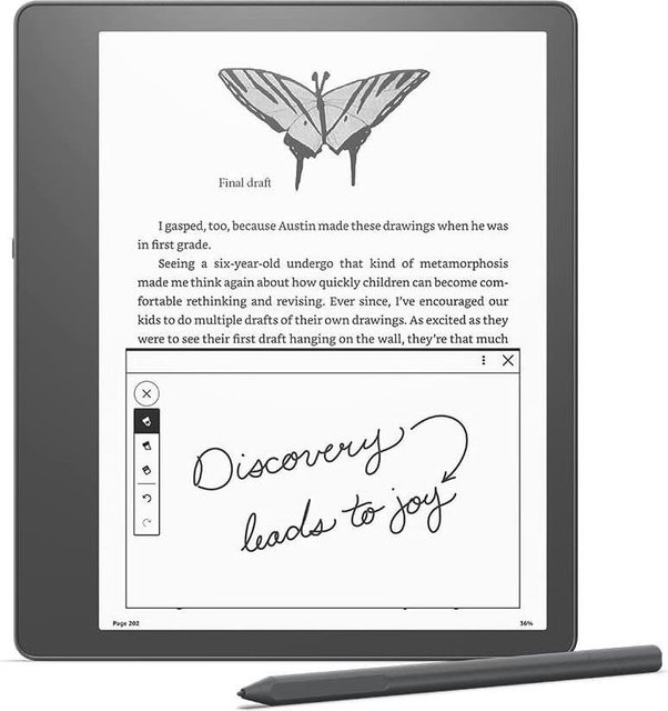 Amazon Kindle Scribe E-Reader mit 16 GB Speicher, 10,2 Zoll E-Ink Display, Premium-Eingabestift, Schwarz - Bild 1