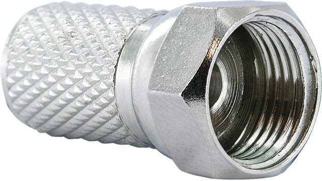Schwaiger F-Stecker 8 mm 2er Set in Silber - Bild 1