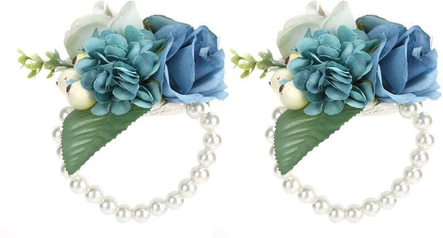 TOMTOP JMS Handgelenkblume Künstlich, Cyan See-blau, Unisex - Bild 1