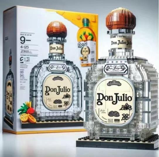 Kreative Bausteine Weinflasche Modell Whiskey oder Wodka, Steine Set, ab 14 Jahren - Bild 1