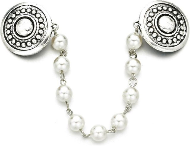Lucky Star Jewelry Brosche, Blume, Weiß, Perle, Damen - Bild 1