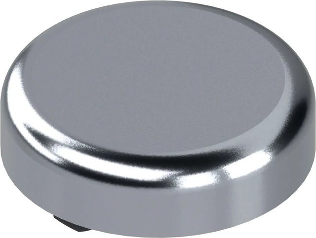 Blum Clip Top Topfabdeckung für Glastürscharnier rund aus Kunststoff in Chrom-Optik Silber - Bild 1