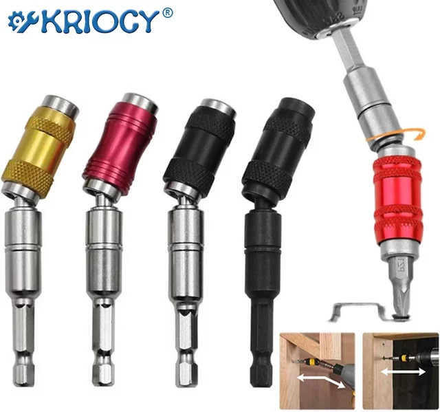 KRIOCY Magnetische Sechskant Bohrerverlängerung 1/4 Zoll Schnellwechsel Halter in Schwarz - Bild 1