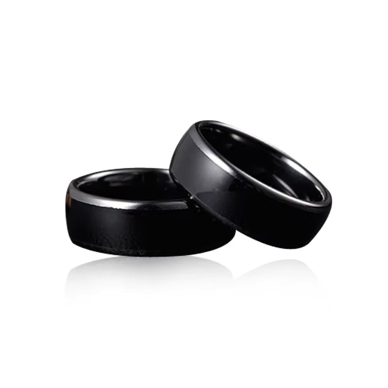 Anruhoo RFID Smart Chip Ring in Schwarz, wiederbeschreibbarer NFC CUID Tag 13,56 MHz und 125 kHz T5577 für IC ID Klon und Geheimschlüssel, Unisex - Bild 3