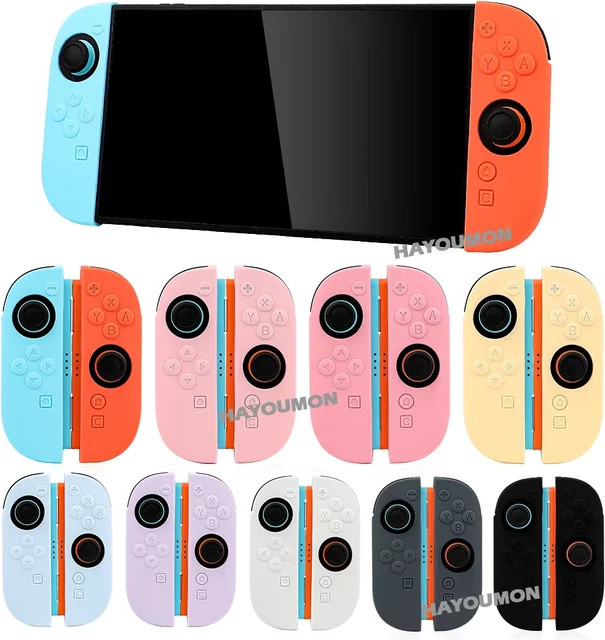 Hayoumon Silikon Soft Case Hand Grip Schutzhülle für Nintendo Switch Joy-Cons in Blau und Rot - Bild 1