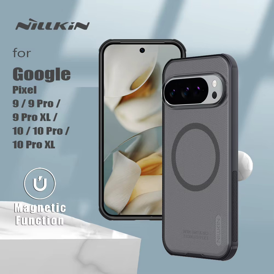 Nillkin Frosted Pro Magnetische Hülle für Google Pixel 10 Pro XL, 10 Pro, 10, 9 Pro XL, 9 Pro, 9 5G mit MagSafe Kompatibilität in Schwarz - Bild 2