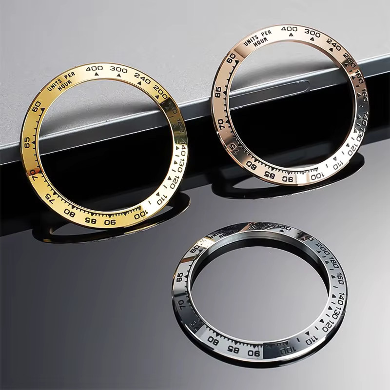 CAOWTAN Lünette Edelstahl, Gold Silber Rose Gold, 38,5*30,5 mm, Herren - Bild 1