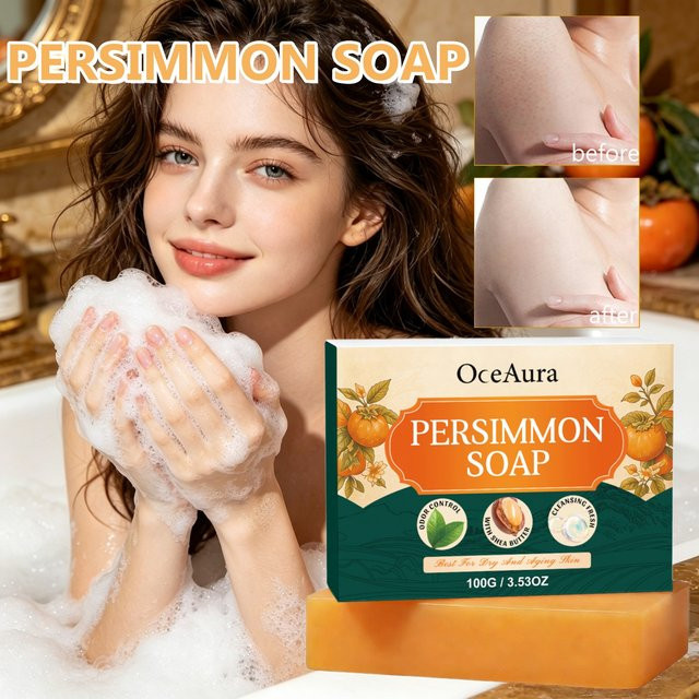 OceAura Persimon Deodorant-Reinigungsseife, Körperpflege, Unisex - Bild 1
