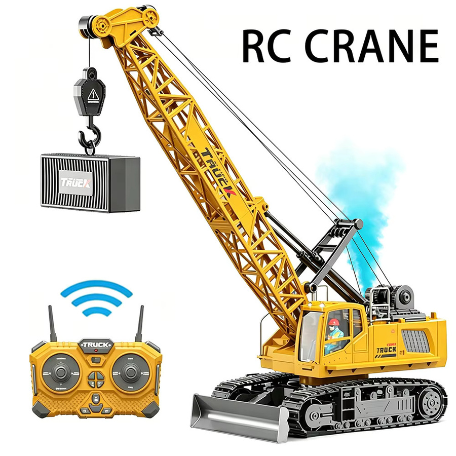 CONUSEA RC Kran-Traktor, ferngesteuerter LKW, mit Sprühfunktion, Metall - Bild 6