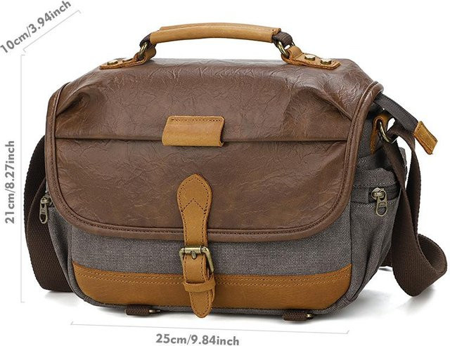 Weft Herren Single Shoulder Fotografie Tasche Kamera Innenhülle für DSLR, Spiegellose und Action Kameras in Grau - Bild 1