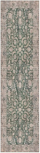 Flair Rugs Vintageteppich Beau Floral in Beige-Grün, B/T: 60 x 230 cm - Bild 1