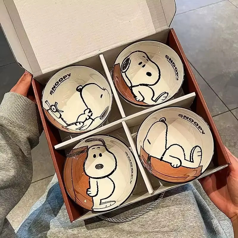 Bandai Snoopy Keramik-Geschirrset in Weiß - Bild 4