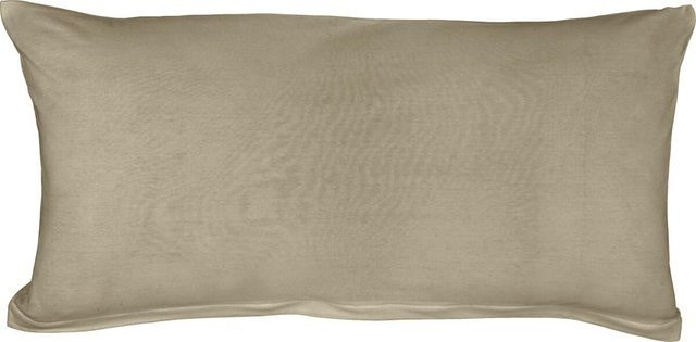 Kissenbezug aus Jersey Baumwolle in Beige, B/L: 40 x 80 cm - Bild 1