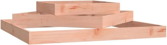 vidaXL Pflanzkübel aus Massivholz Douglasie in Braun, B/T/H: 112 x 112 x 27 cm - Bild 1