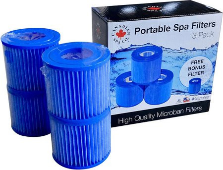 Canadian Spa Whirlpool Filterset 3+1 für portable Pools in Blau - Bild 1
