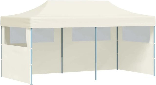 vidaXL Party-Zelt aus Oxford-Stoff in Creme/Beige mit Stahlgestell, B/T/H: 580 x 291 x 315 cm - Bild 1