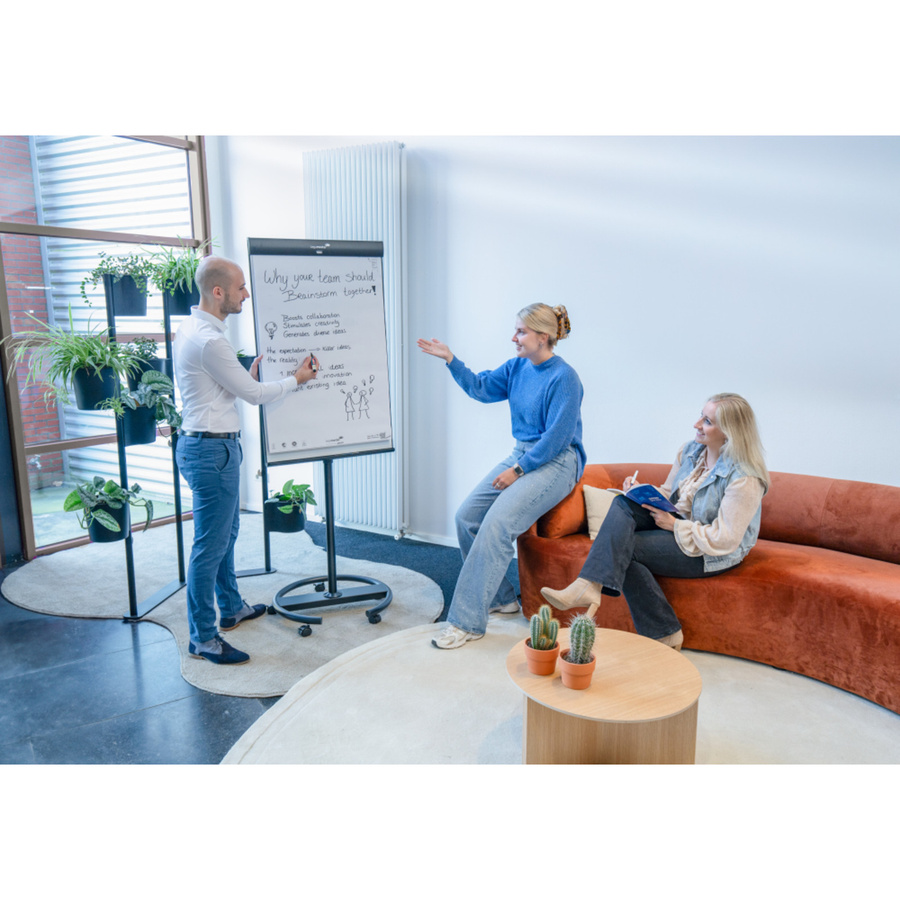Legamaster Mobiles Flipchart SKETCH PRO Whiteboard in Anthrazit und Weiß, höhenverstellbar, B: 68,0 cm, H: 205,0 cm, T: 64,0 cm - Bild 2