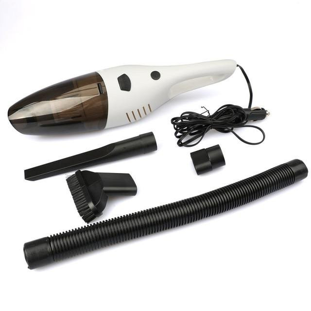 Carsun Kabelloser Mini-Handstaubsauger für Auto und Haushalt, Nass- und Trockensauger in Schwarz mit waschbarem Filter und Zigarettenanzünder-Anschluss - Bild 1