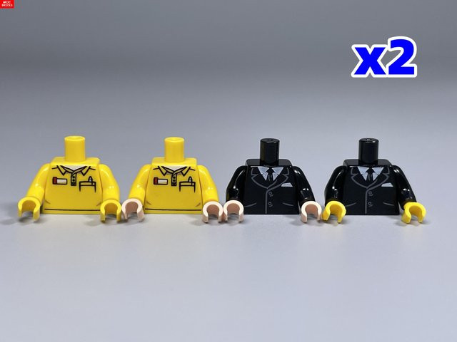 Yiran toy MOC Bausteine Anzug Koch Bräutigam Torso, Figur, ab 6 Jahren - Bild 1