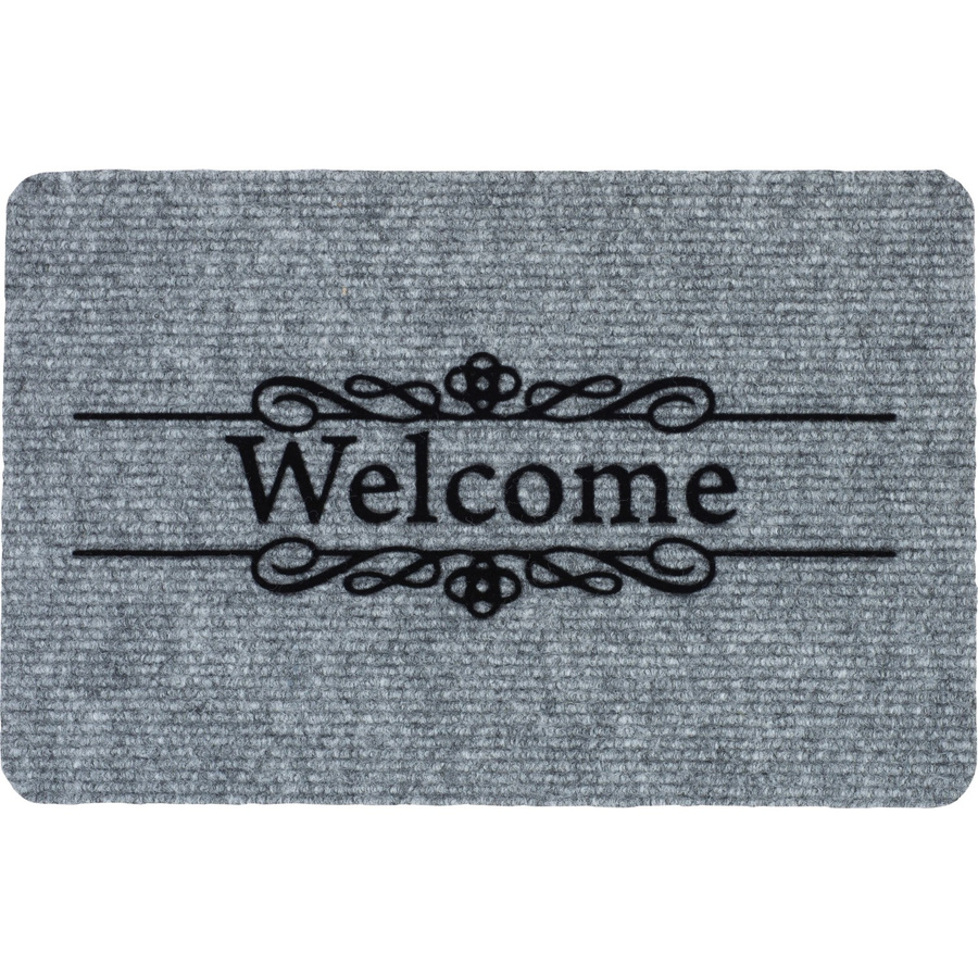 Ripsmatte Flocky Welcome Grau B: 60 cm, T: 40 cm - Bild 2