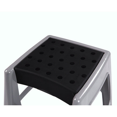Ondis24 Sitzhocker aus Kunststoff in Grau, B: 46 cm, H: 48 cm - Bild 2