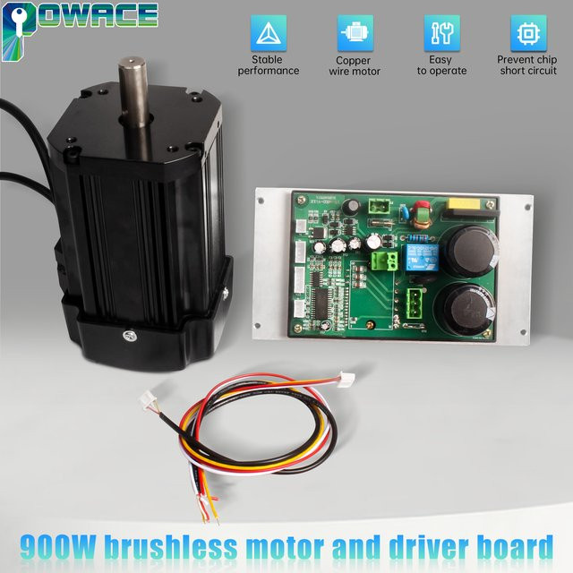 POWACE Bürstenloser DC Spindelmotor mit Control Board für CD-210V MX-210V WM-210V Maschinen, 850W 1100W - Bild 1