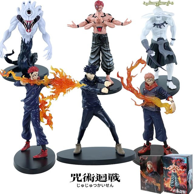Bandai Jujutsu Kaisen, 6-teiliges Set, Figurenmodelle, PVC-Modellpuppen - Bild 1