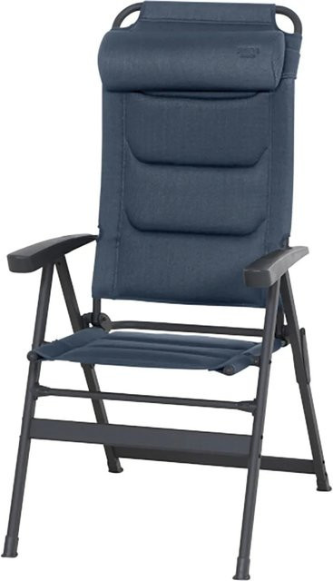 Siena Garden Premium Campingsessel aus Aluminium in Dunkelblau mit Armlehnen, B/T/H: 76 x 61 x 121 cm - Bild 1