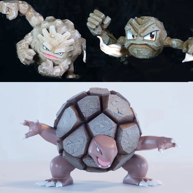 Bandai Pokémon Geodude, Actionfigur, Kunststoff, Grau - Bild 1