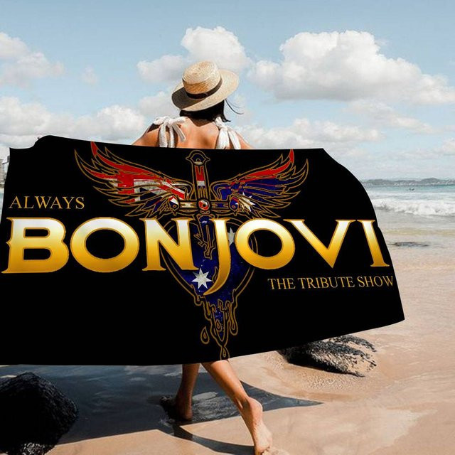 B-Bon J-Jovi Anime Strandhandtuch für Kinder, weich und saugfähig, mehrfarbig, B: 40 cm, H: 60 cm - Bild 1