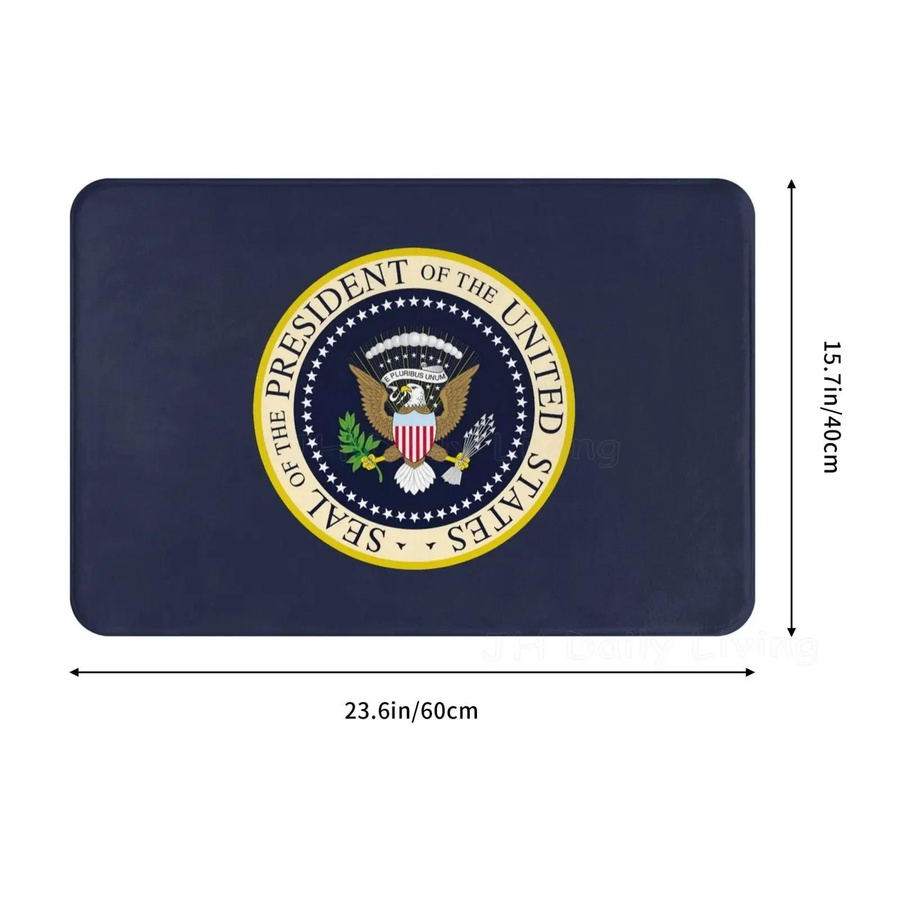 Lumi Home Fußmatte Siegel des Präsidenten der Vereinigten Staaten aus Polyester, rutschfest, B/B: 60 x 40 cm - Bild 4