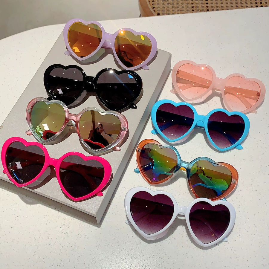 Kammpt Sonnenbrille herzförmig, Vollrand, multicolor, Frauen - Bild 2
