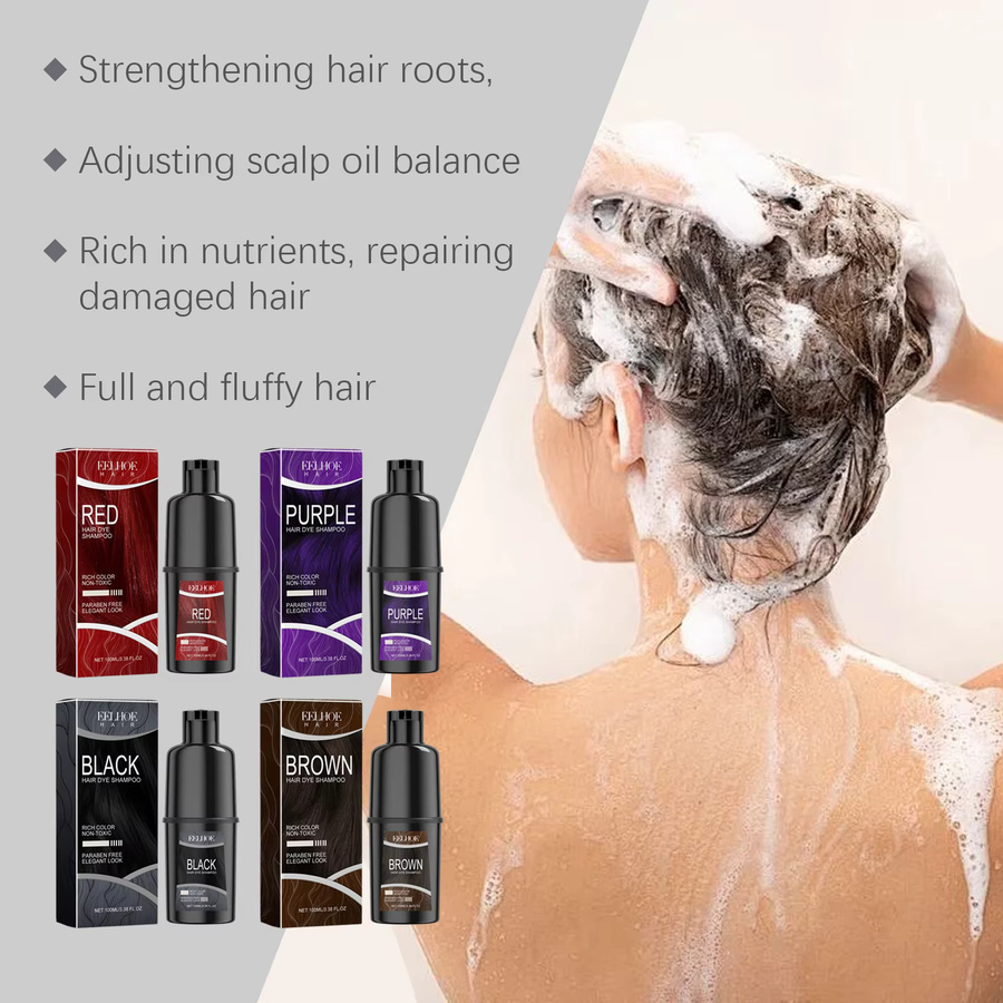 eelhoe Haarfärbe-Shampoo, 100 ml, für coloriertes Haar - Bild 5