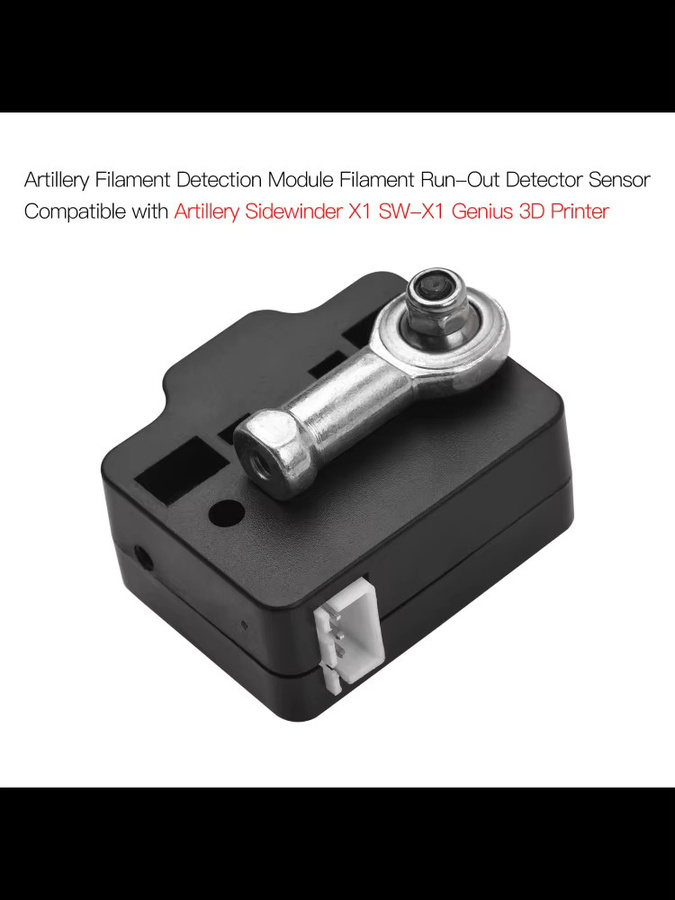 Artillery Filament Detection Module Filament Run-Out Detector Sensor in Schwarz kompatibel mit Artillery Sidewinder X1 SW-X1 Genius - Bild 2