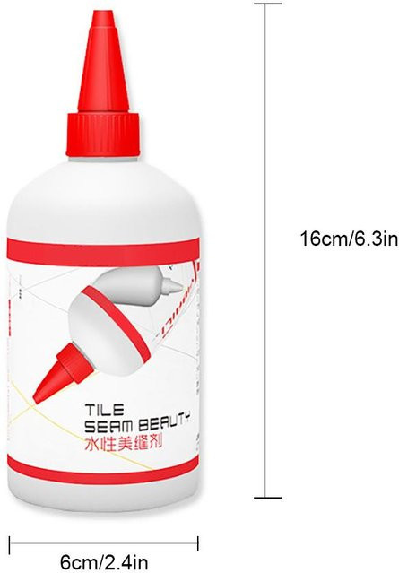 KONNWEI Keramikfliesenkleber in Weiß, wasserdichter Rissreparaturmittel für Badezimmer und Küche, 280 ml - Bild 1