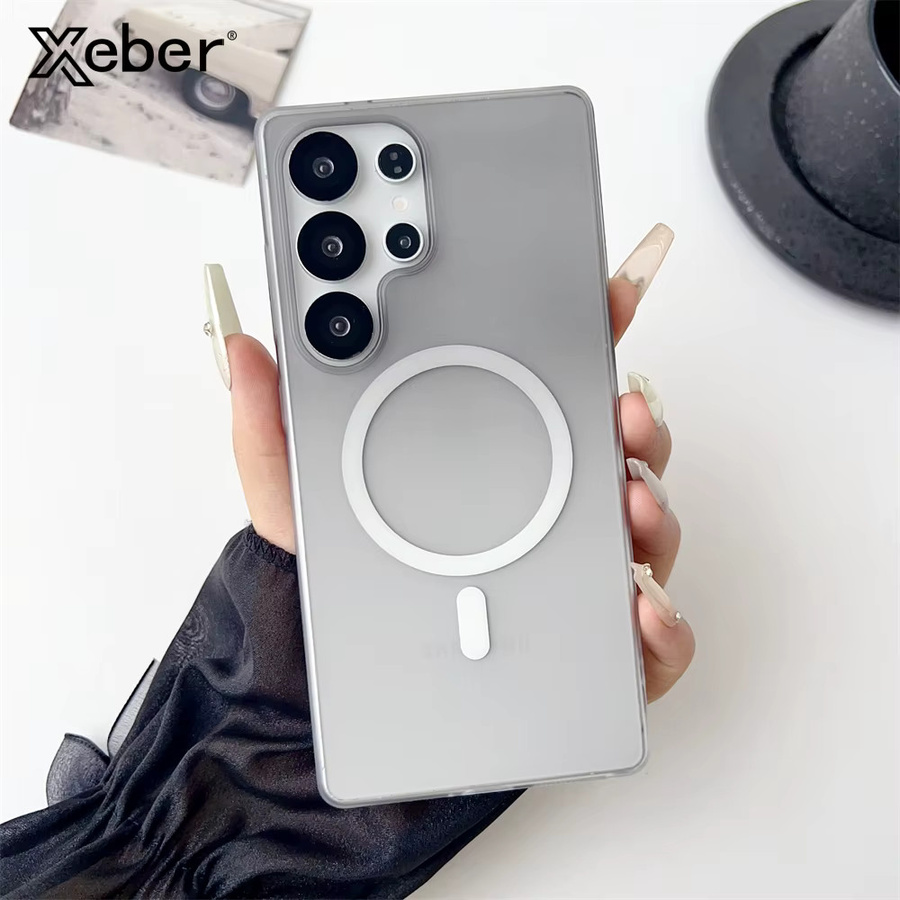 MagSafe Magnetische Schutzhülle mit Farbverlauf und mattem Finish für Samsung Galaxy S26 S25 S24 S23 Ultra Plus FE A17 A56 A55 A16 in Transparent Multicolour - Bild 2