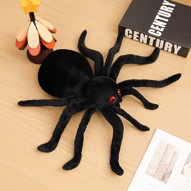 Yiran toy Spinnen-Plüschpuppe, Schwarz, 25cm - Bild 1
