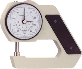 Käfer Dickenmessgerät J45 Bügeltiefe 45mm aus Aluminium in Weiß - Bild 1