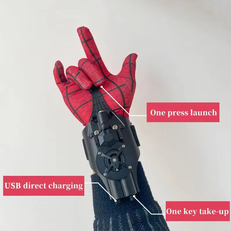 Bandai Marvel Spiderman Web Shooter, Handschuhe, Zubehör, Blau - Bild 3