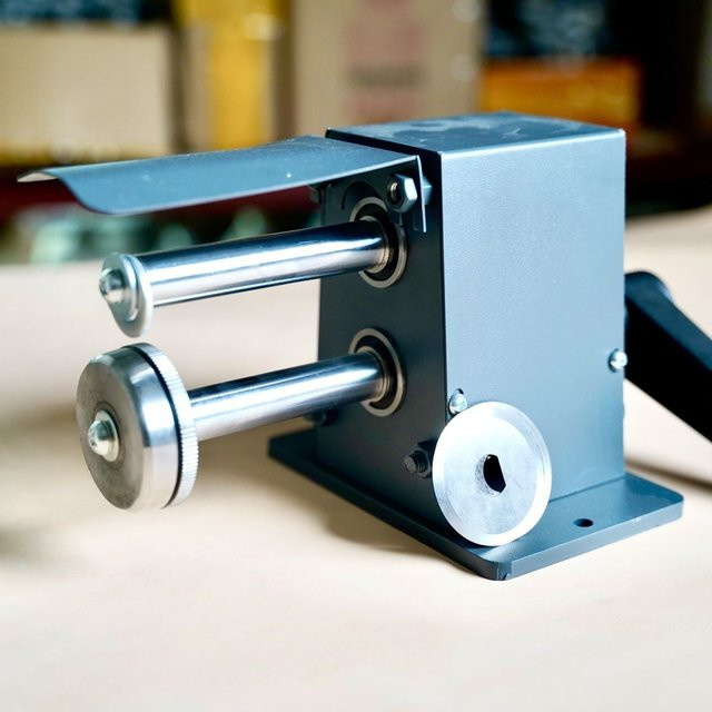 Manueller Rotary Kantenschneider 28mm aus Metall für Leder, EVA, Gummi und Polyurethan-Sohlen in Grau - Bild 1