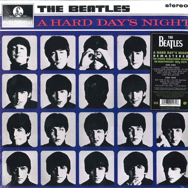 Beatles A Hard Days Night LP Schallplatte auf farbigem blauem Vinyl, Apple Records, 180g, Rock und Pop, 2012 - Bild 1